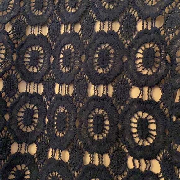 Pending •Navy Lace Pleated Dress - Picture 4 of 5